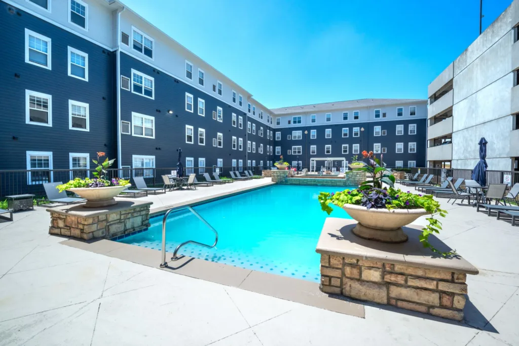 Swimming Pool at Altitude Columbus - Ohio State University off campus housing